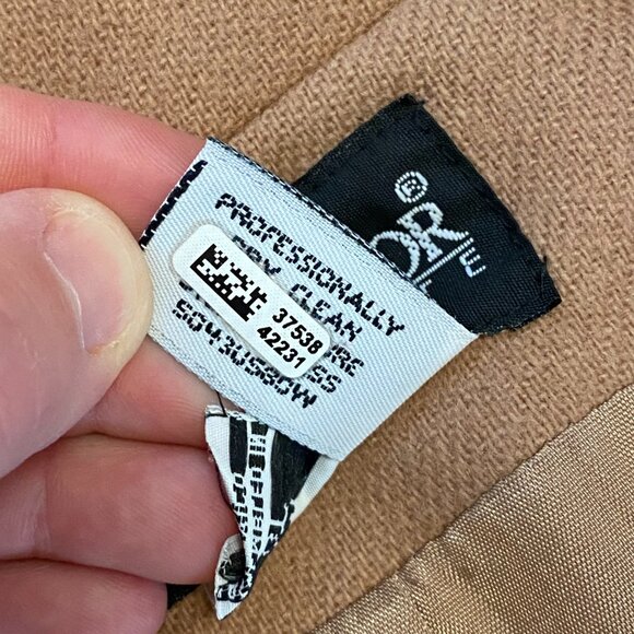 Vintage 100% camel brown blazer Sag Harbor Petite 8P with single button closure - Picture 6 of 8